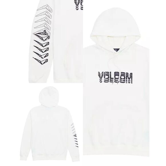 Volcom NWT Cement Pullover Hoodie Off White Heather Med - Picture 1 of 5